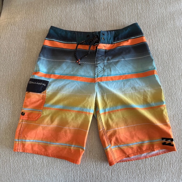 Billabong “All Day” Ombre Stripe Board Shorts - Picture 1 of 3
